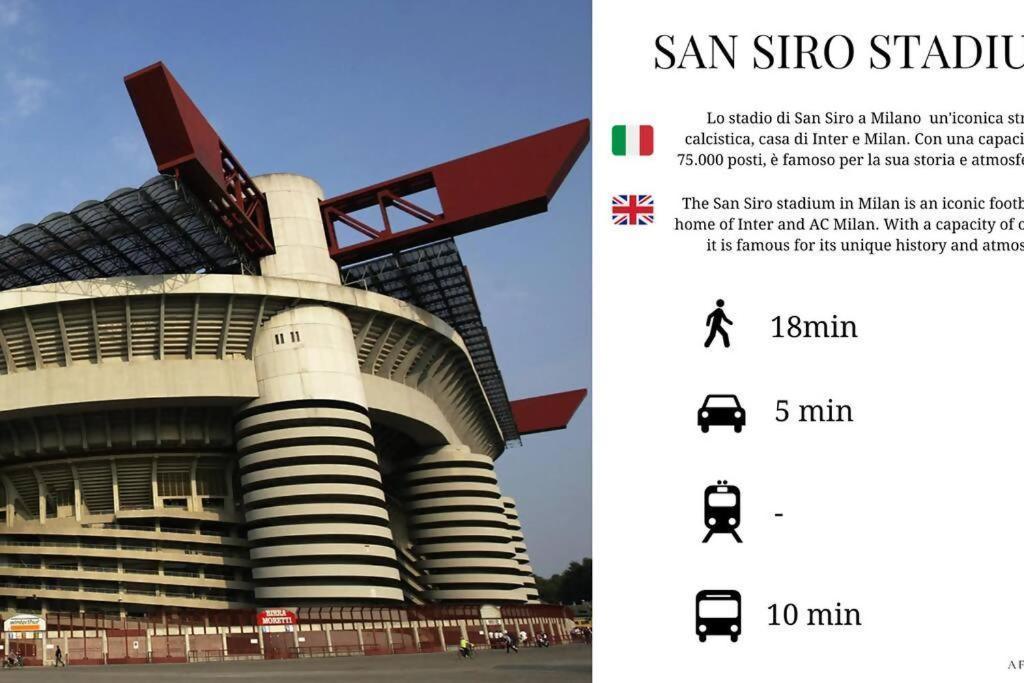 Sunny San Siro Stadio Apartment ミラノ エクステリア 写真